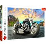 Puzzle Černá motorka 500 dílků