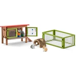 Schleich 42420 set králíkárna so zvieratkami a príslušenstvom