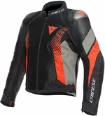 Dainese Super Rider 2 Absoluteshell™ Jacket Black/Dark Full Gray/Fluo Red 56 Giacca in tessuto