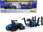 New Holland T9.700 SmartTrax II Tractor Blue with Tandem Disk Set of 2 pieces 1/64 Diecast Models by ERTL TOMY