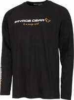 Savage Gear Koszulka Signature Logo Long Sleeve T-Shirt Black Caviar 3XL