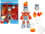 Fire Man 5.5" Moveable Figure with Accessories and Alternate Head and Hands "Mega Man" (1987) Video Game model by Jada