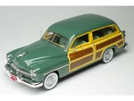 1949 Mercury Woodie Meadow Green with Yellow and Woodgrain Sides and Green Interior Limited Edition to 200 pieces Worldwide 1/43 Model Car by Goldvar