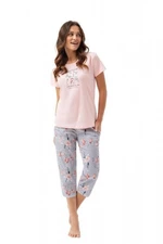 Luna 641 růžové Dámské pyžamo XL růžová