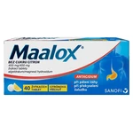 MAALOX Bez cukru citron  40 žvýkacích tablet