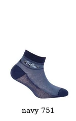 Gatta Cottoline jarní-letní vzorované G24.N59 2-6 let Chlapecké ponožky 21-23 white