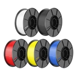 [US Direct]iMetrx® 5 RollsPLA Filament 1KG 1.75mm Black/White/Red/Yellow/Blue Filament Set for 3D Printers