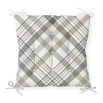 Sedák na stoličku Minimalist Cushion Covers Gray Brown Flannel, 40 x 40 cm