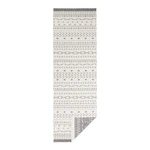 Sivo-krémový vonkajší koberec NORTHRUGS Kuba, 350 x 80 cm