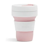 Bielo-ružový skladací hrnček Stojo Pocket Cup Rose, 355 ml