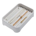 Sivý organizér na šperky iDesign Eco Bin, 28,12 x 19,23 cm