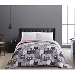 Obojstranný sivý pléd z mikrovlákna DecoKing Cat Invasion, 240 x 260 cm Obojstranný sivý pléd z mikrovlákna DecoKing Cat Invasion, 240 x 260 cm