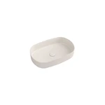 Béžové keramické umývadlo Sapho Infinity Oval, 55 x 36 cm