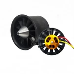 QX-Motor 70mm 12-Blade EDF Unit With QF2827 1800KV 2600KV Brushless Motor For RC Airplane Jet