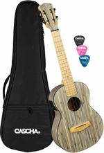 Cascha HH 2317E Bamboo Ukulele tenor Grafit