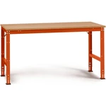 Manuflex AU4035.2001 UNIVERSAL štandardný pracovný základný stôl s multiplexovou doskou, ŠxHxV = 1250 x 800 x 760-870 mm