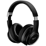 Monacor SONIDO Bluetooth, káblové  stereo slúchadlá s mikrofónom cez uši  čierna