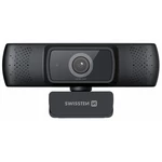 Webkamera Swissten Webcam FHD 1080P (55000001) čierna webkamera • rozlíšenie 1920×1080 px • rýchlosť snímania 30 FPS • uhol záberu 84° • formát videa 