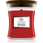 Woodwick Crimson Berries vonná svíčka s dřevěným knotem 85 g