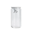 Recipient din sticlă Gianni, alb, diametru 10.5 cm - Alessi