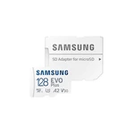 Pamäťová karta Samsung Micro SDXC EVO+ 128GB UHS-I U3 (130R) + SD adaptér (MB-MC128KA/EU) pamäťová karta • kapacita 128 GB • UHS-I U3 • trieda 10 • rý