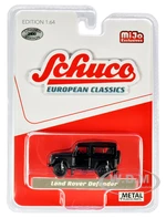 Land Rover Defender Matt Black "European Classics" Limited Edition to 2400 pieces Worldwide 1/64 Diecast Model Car by Schuco