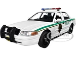 2001 Ford Crown Victoria Police Interceptor White "Miami Metro Police Department" "Dexter" (2006-2013) TV Series 1/24 Diecast Model Car by Greenlight