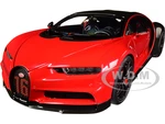 2019 Bugatti Chiron Sport Italian Red and Carbon Black 1/18 Model Car by Autoart