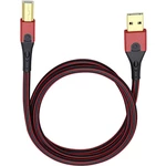 USB 2.0 prepojovací kábel [1x USB 2.0 zástrčka A - 1x USB 2.0 zástrčka B] 5.00 m červená/čierna pozlátené kontakty Oehlb