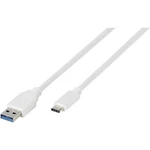 Vivanco #####USB-Kabel #####USB 3.2 Gen1 (USB 3.0 / USB 3.1 Gen1) #####USB-A Stecker, #####USB-C™ Stecker 2.50 m biela