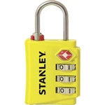 Stanley 81142 393 401 visiaci zámok 30 mm   TSA žltá na heslo