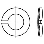 TOOLCRAFT  TO-6854397 pérové podložky Vnútorný Ø: 3 mm  DIN 128   Ušlechtilá ocel V2A  A2 100 ks