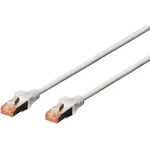 Digitus DK-1644-150 RJ45 sieťové káble, prepojovacie káble CAT 6 S/FTP 15.00 m sivá bez halogénov, krútené páry, s ochra