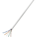 TRU COMPONENTS 1571464 sieťový kábel ethernetový CAT 6 U/UTP 4 x 2 x 0.27 mm² biela 25 m