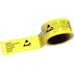 TRU COMPONENTS ESD lepiaca páska 50 m žltá, čierna (d x š) 50 m x 4.8 cm ESDBA-Y-50M