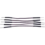 TRU COMPONENTS  jumper káble  [1x zástrčka drôtového mostíka - 1x zástrčka drôtového mostíka] 0.50 m hnedá