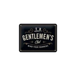 Nástenná dekoratívna ceduľa Postershop Gentlemen's Club