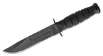 Nôž s pevnou čepeľou Short KA-BAR®, kombinované ostrie – Čierna čepeľ, Čierna (Farba: Čierna, Varianta: Čierna čepeľ)