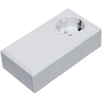 TRU COMPONENTS ESO 1250 E puzdro na zástrčku 125 x 67 x 50  polykarbonát, ABS svetlo sivá 1 ks