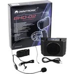 Omnitronic BHD-02 mobilné PA reproduktory 5 cm 2 palca na batérie 1 ks