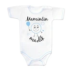 Baby Nellys Body kr. rukáv s vtipným textem, Maminčin mazlík, vel. 74