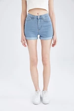 DEFACTO Regular Waist Folded Jean Shorts