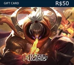 League of Legends 50 BRL Prepaid RP Card BR
