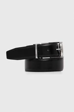 Kožený pásek Calvin Klein pánský, černá barva, K50K511580