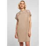 Women's Lace T-shirt Softtaupe Dress