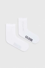 Ponožky Guess VERTICAL dámské, bílá barva, O3YY03 KBZU0