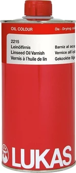 Lukas Oil Medium Metal Bottle Linseed Oil Varnish 1 L Medio