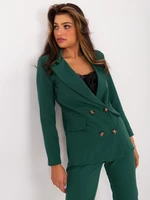 Dark green elegant set with blazer