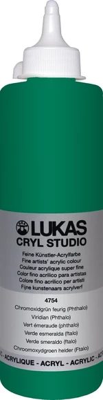 Lukas Cryl Studio Akrylová farba 500 ml Viridian (Phthalo)