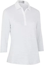 Callaway Space Dye Jersey 3/4 Sleeve Womens Polo Brilliant White S Camiseta polo